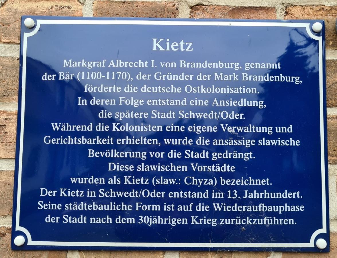 Die Ferienwohnung "Am Kietz" Schwedt Dış mekan fotoğraf